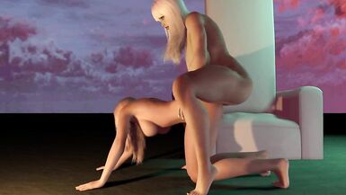 Futanari Fucks Girl's Ass Doggy Style - 14 image