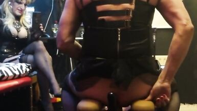 Mrs Samantha fucks her Love Glider Toy - 2 image