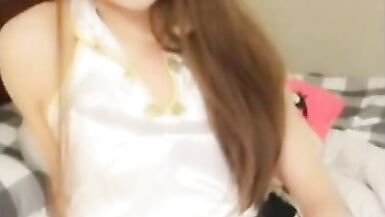 Asian ladyboy is a super masturbator wanking her cock till she cums - 5 image