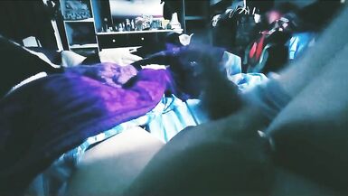 My masochistic girlfriend plays with my cock for pornohub 4