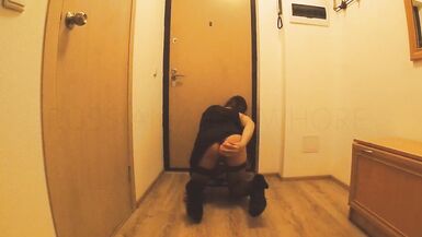 SISSY FUCKS HERSELF IN THE FLAT WITH A DILDO AND AN ANAL PLUG - 12 image