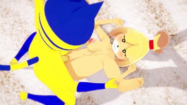A Crossing - Isabelle creampied by Ankha - Japanese Hentai - 3 image