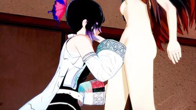 Demon Slayer Futanari - Shinobu x Nezuko Hardsex - 10 image