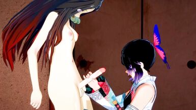 Demon Slayer Futanari - Shinobu x Nezuko Hardsex - 6 image