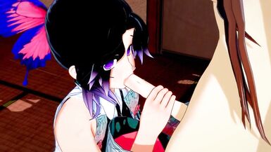 Demon Slayer Futanari - Shinobu x Nezuko Hardsex - 9 image