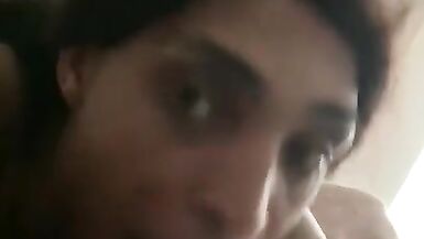 Lightskin trans eating my dick up