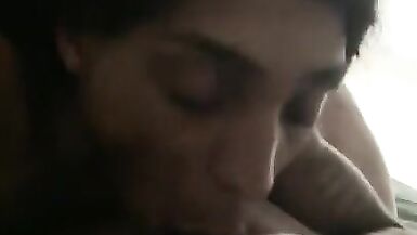 Lightskin trans eating my dick up - 4 image