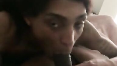 Lightskin trans eating my dick up - 6 image