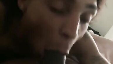 Lightskin trans eating my dick up - 9 image