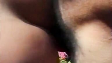 Pretty inexperienced shemale Claudia Hunter with small tits and fair hair in red lingerie was banged on the cutting in a forest - 15 image