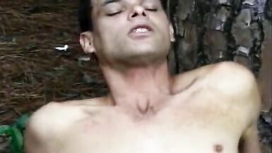 Studs fucked by two hot tranny sluts and get cock sucked off before cumming - 14 image