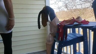 DeeDeeSlut69 in a Pink Skirt and White Top - 2 image