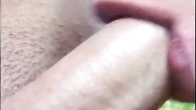 Juicy blonde t-girl banges her cock-loving boyfriend behind the mansion - 8 image