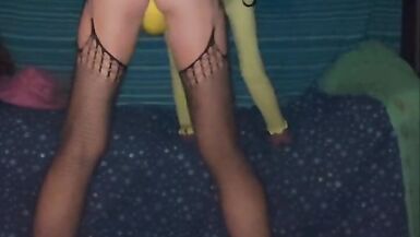 Part one of  lil fuck toy shorts ,warming up to stretch my little hole - 13 image