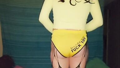 Part one of  lil fuck toy shorts ,warming up to stretch my little hole - 8 image