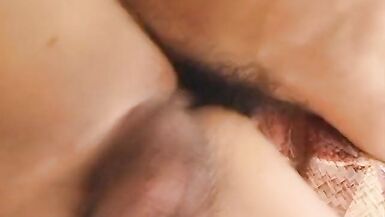 Gorgeous shemale in lingerie gets butt fucked by stud - 11 image