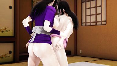 Demon Slayer FUTA Kanae Kocho Fucking Nezuko Doggystyle Nonstop Until She Squirts 3D Hentai - 2 image