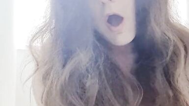 British sissy slut Lana Lang riding, sucking and cumming - 6 image