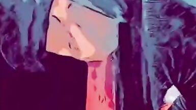 Cuming Watching Me Cum...in Sheer Black Silk N Stilettos - 15 image