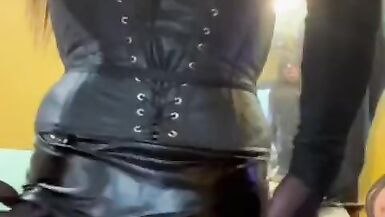 Cuming Watching Me Cum...in Sheer Black Silk N Stilettos - 3 image