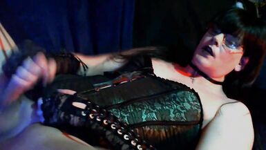 Mimsy taking a self facial in a cute corset - 11 image