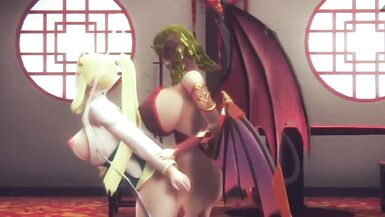 futa demon fucks goddes - 11 image