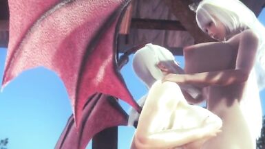 Demon fucked by futa big dicked Angel - 4 image