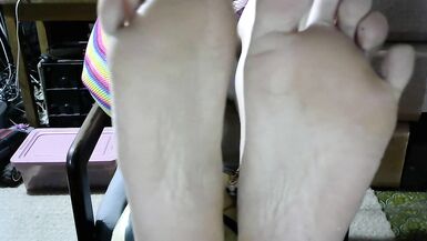 feet fetish dildo fishnet bodysuit sexy rainbow owned sex slave 666 - 3 image