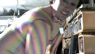 fishnet rainbow dress twerking chubby ass and nice big tits hrt - 11 image