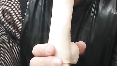 Hollycd1 has a sissygasm fucking a dildo - 2 image