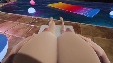 One piece Hancock futa x Nico Robin in Pool Party - 5 image