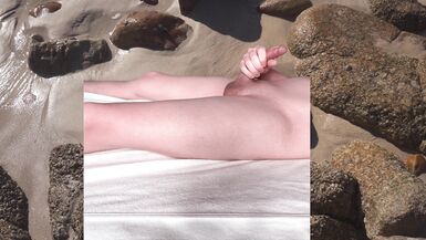 Smooth femboy jerks his cute dick - 12 image