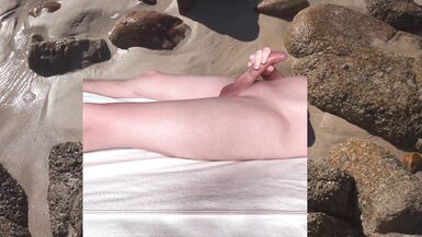 Smooth femboy jerks his cute dick - 3 image