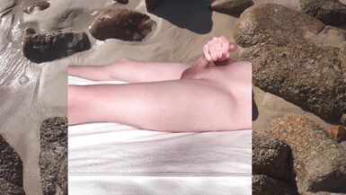 Smooth femboy jerks his cute dick - 5 image