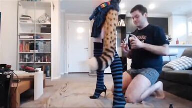 this kitty get's played with and ruined with oral cumshot