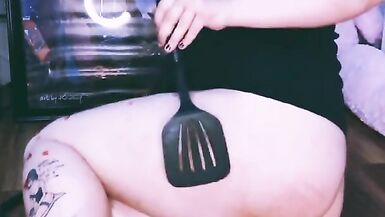 FTM Pup Self Spanking, Candle Wax, Anal Vibe, Whimpering - 12 image