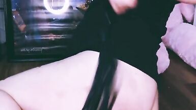 FTM Pup Self Spanking, Candle Wax, Anal Vibe, Whimpering - 6 image