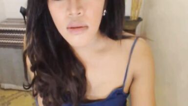 Seductive Shemale Teases and Trembles on Cam - 3 image