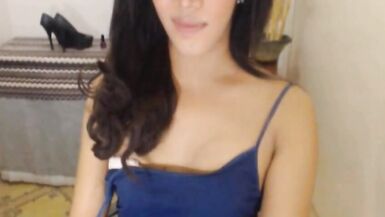 Seductive Shemale Teases and Trembles on Cam - 6 image