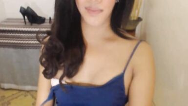 Seductive Shemale Teases and Trembles on Cam - 8 image