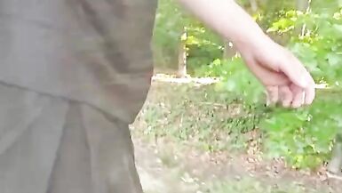 Getting naked and change my cloth on a hiking trail - 14 image