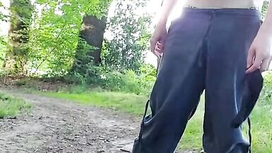 Getting naked and change my cloth on a hiking trail - 2 image