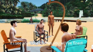 Mega Sims- Girls cheat on nerd boyfriends on vacation. (Sims 4) - 9 image