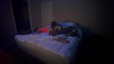 Sissy Stepsisters Fucking Away Under The UV-A lights At Home - 1 image