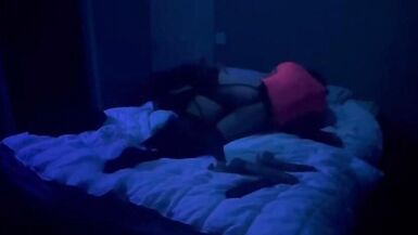 Sissy Stepsisters Fucking Away Under The UV-A lights At Home - 4 image