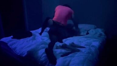 Sissy Stepsisters Fucking Away Under The UV-A lights At Home - 6 image