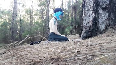 Shibari session in the woods - 2 image