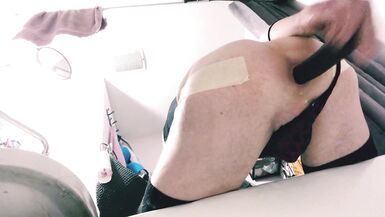 Cute femboy stretching asshole - 11 image