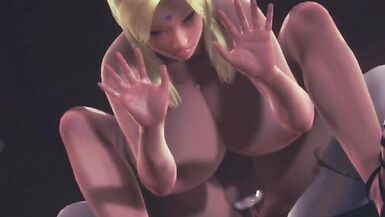 tsunade is facked by futa kaguya - 8 image