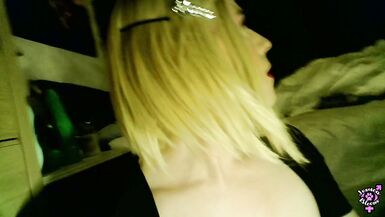 Bouncing on Massive Dildo Makes Jessica Blooms Hard Girlcock Explode - 15 image